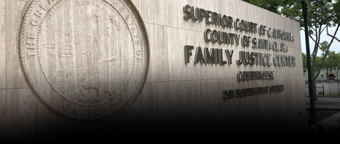 Exterior of the Superior Court of California, County of Santa Clara Family Justice Center.